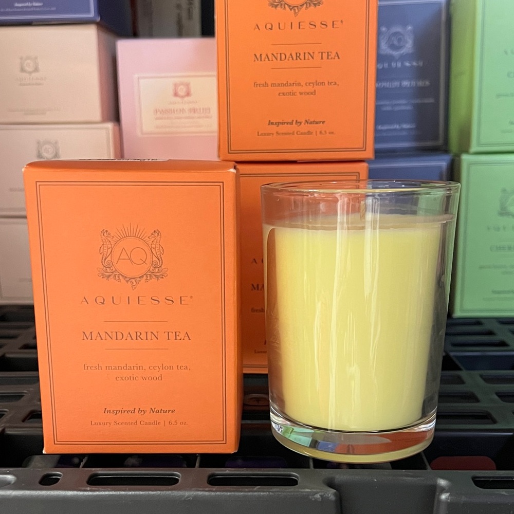 Aquiesse Mandarin Tea Luxury Scented Candle 6.5 oz New